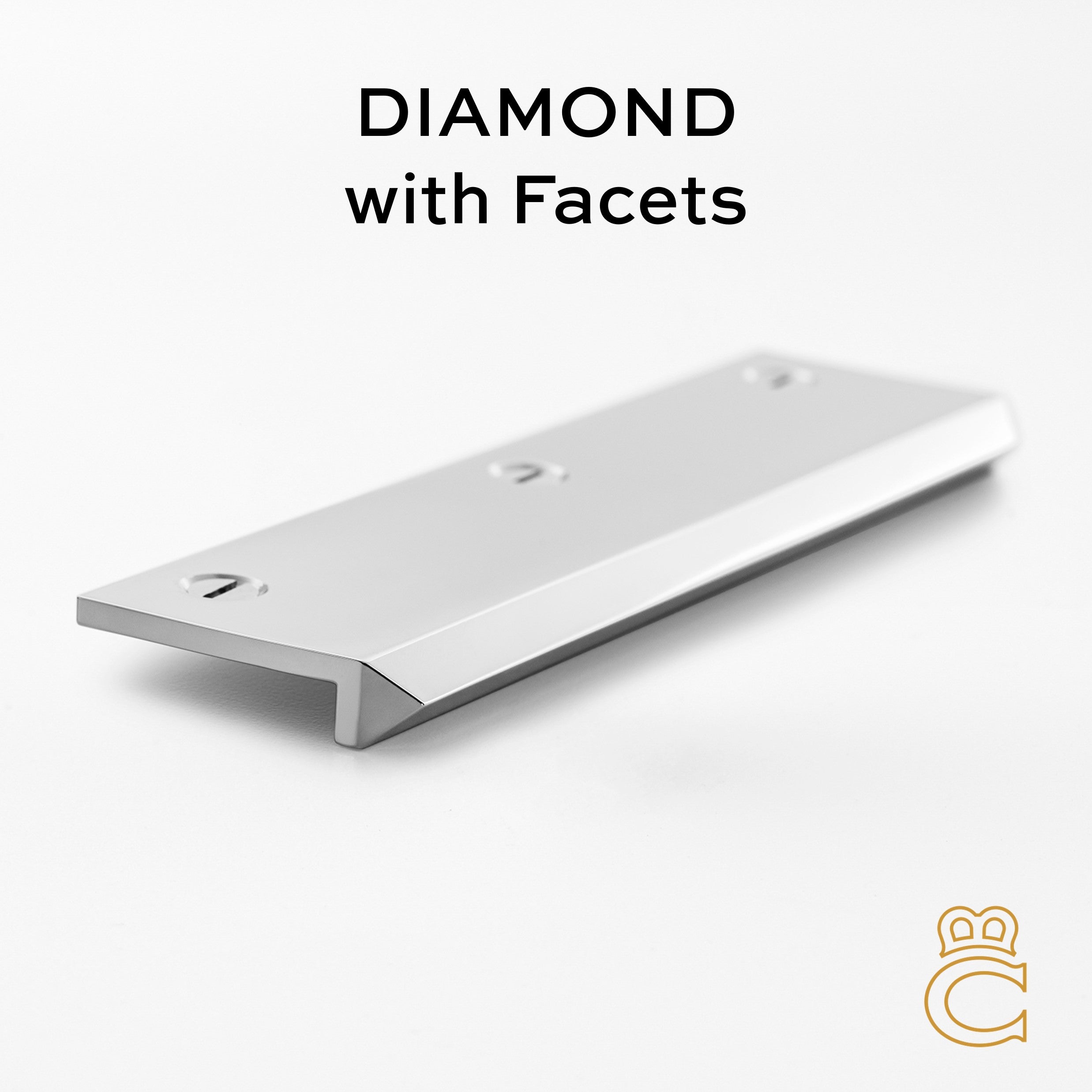 Edge Pull - Diamond with Facets