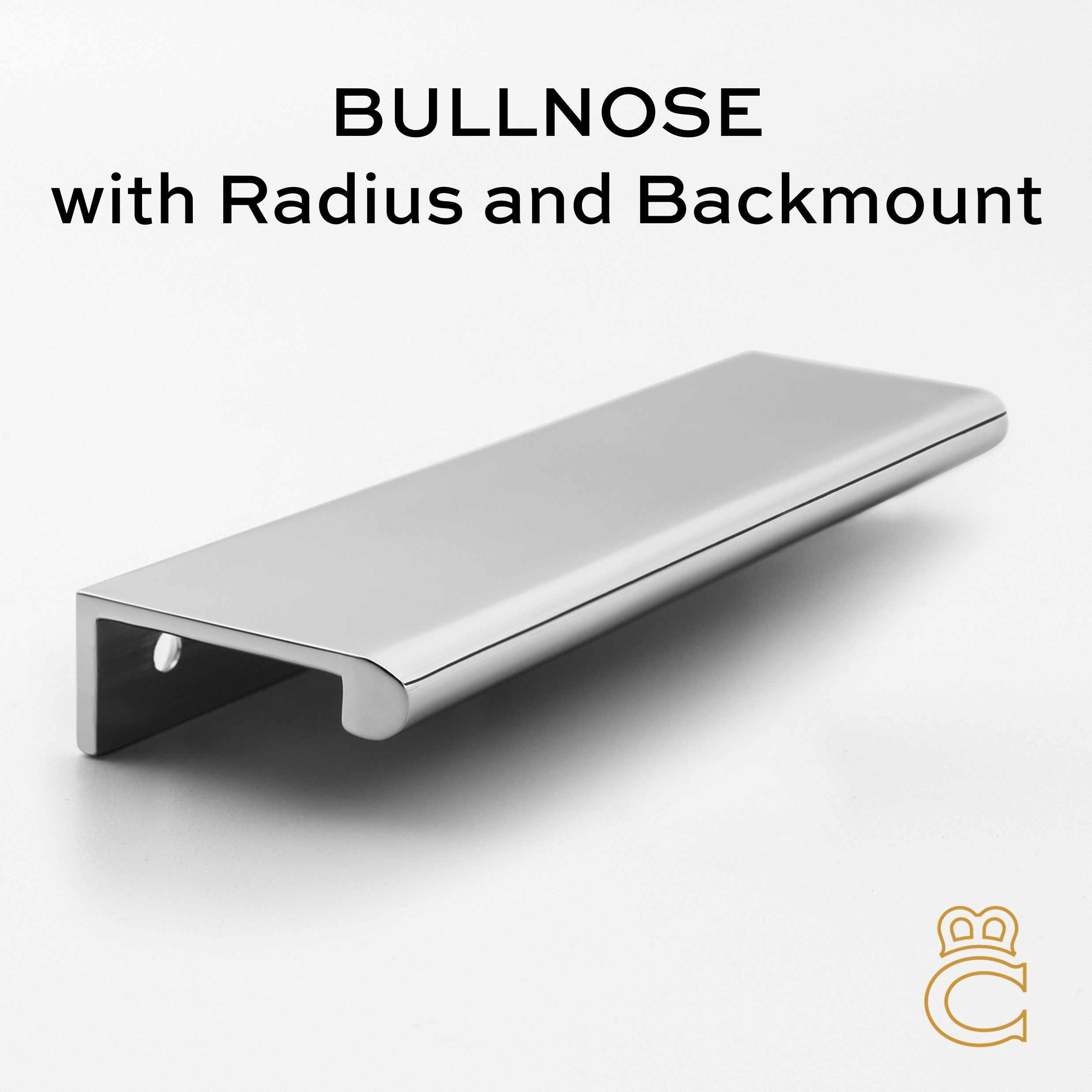 Edge Pull - Bullnoses with Radius and Backmount