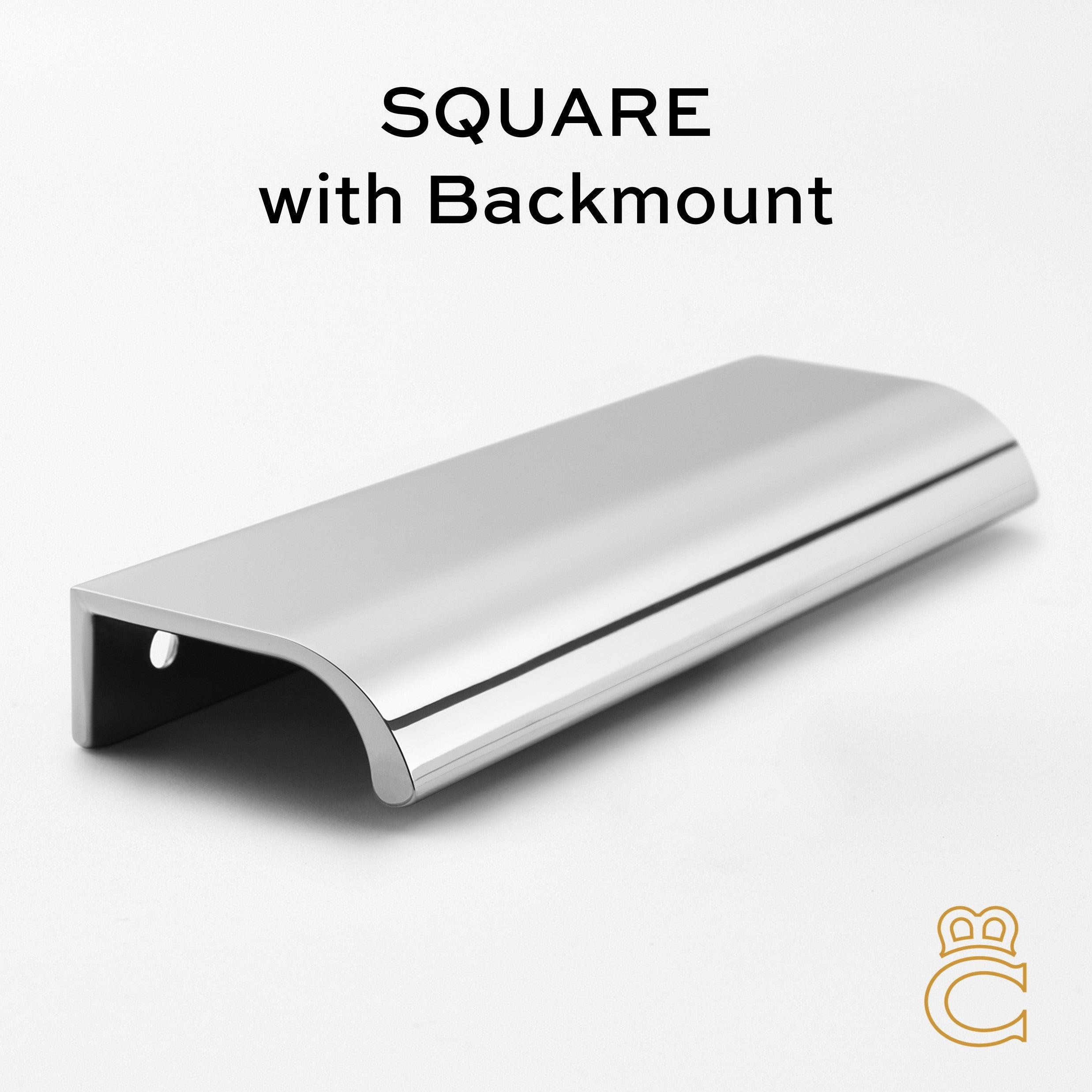 Edge Pull - Square with Backmount